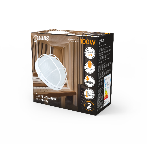 Светильник ЖКХ Gauss НБП IP54 255x240x115 Е27 Max 100W / 926602111
