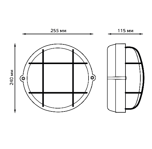 Светильник ЖКХ Gauss НБП IP54 255x240x115 Е27 Max 100W / 926602111