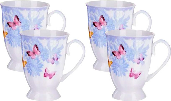 Набор кружек Loraine Бабочка / 27878-Н1 - фото