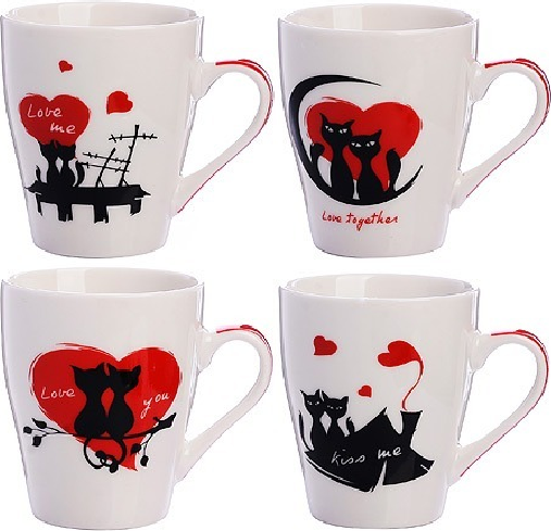 Кружка Loraine Черные Кошки / 31218
