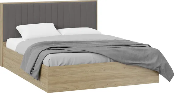 Двуспальная кровать ТриЯ Сэнди с ПМ Тип 2 160x200 с заглушиной - фото