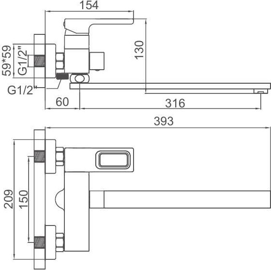 Смеситель Gerhans K13127