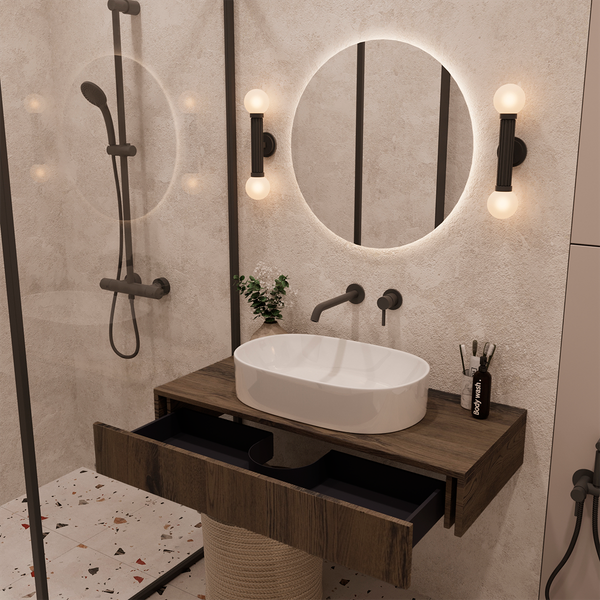 Тумба под умывальник ЗОВ Токио Премиум 70 / TP70BWPTOC2