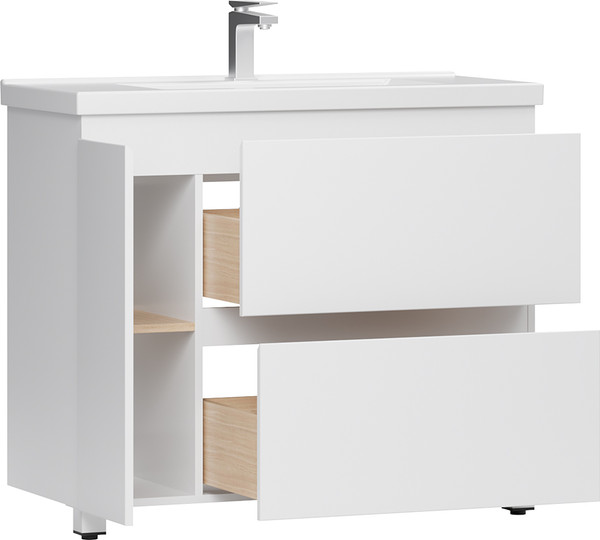 Тумба с умывальником Belux Неаполь Н 100-02 + Тобаго 100 ФС