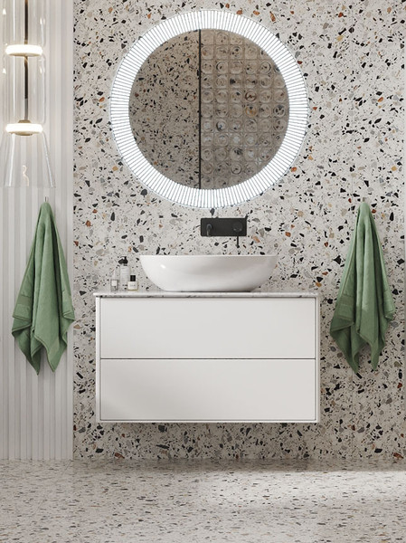 Тумба с умывальником Belux Джаз НП 90-02 + Дубай Д-570 - фото