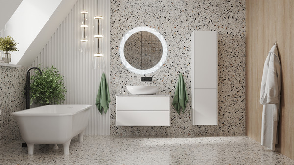 Тумба с умывальником Belux Джаз НП 90-02 + Дубай Д-570