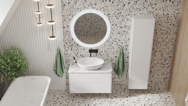 Тумба с умывальником Belux Джаз НП 90-02 + Дубай Д-570