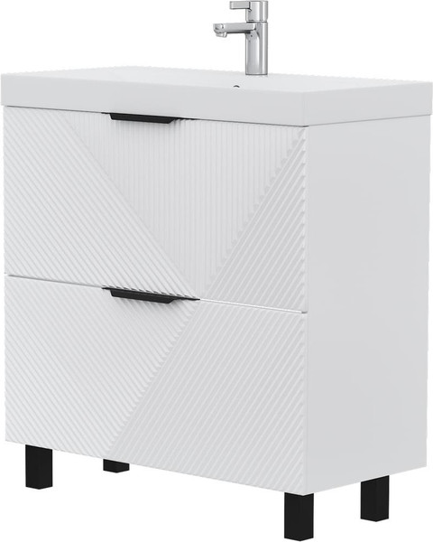 Тумба с умывальником Volna Geometry 80.2Y 9696 + Lake 80