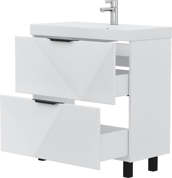 Тумба с умывальником Volna Geometry 80.2Y 9696 + Lake 80