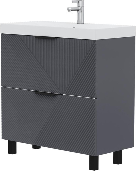 Тумба с умывальником Volna Geometry 80.2Y 9696 + Lake 80