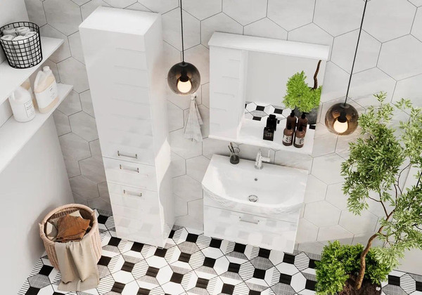 Тумба с умывальником Volna Joli 70.1Y Балтика + Балтика 70 (подвесная)