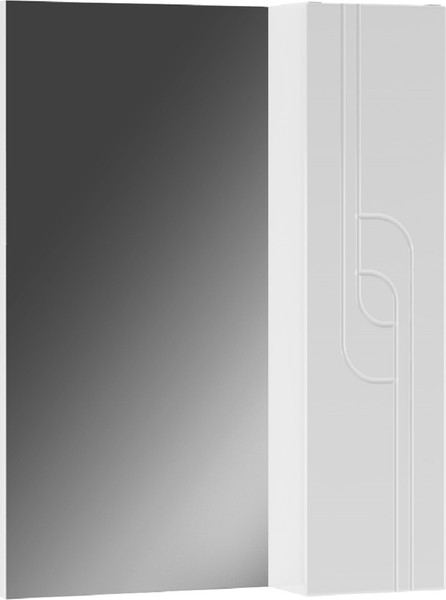 Шкаф с зеркалом для ванной Айсберг Лилия 50 - фото