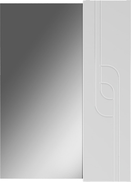 Шкаф с зеркалом для ванной Айсберг Лилия 50