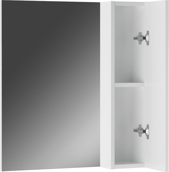 Шкаф с зеркалом для ванной Айсберг Лилия 60