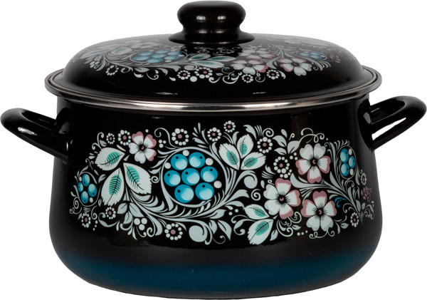 Кастрюля СтальЭмаль Вологодский сувенир 1с46я - фото