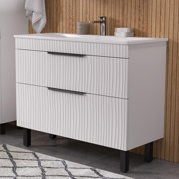 Тумба с умывальником Volna Lotty 100.2Y Pulsus + Pulsus 100 - фото