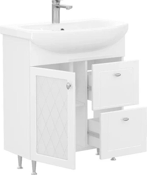 Тумба под умывальник Volna Milena 70.1D.2Y Балтика + Балтика 70