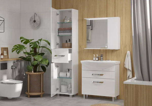 Тумба с умывальником Volna Onda 80.2Y Балтика + Балтика 80