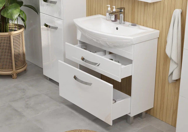 Тумба с умывальником Volna Onda 80.2Y Балтика + Балтика 80