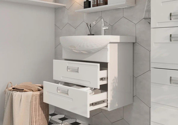 Тумба с умывальником Volna Joli 70.2Y Балтика + Балтика 70