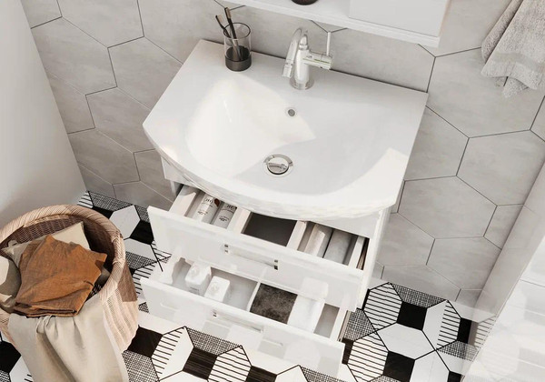 Тумба с умывальником Volna Joli 70.2Y Балтика + Балтика 70