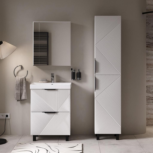 Тумба с умывальником Volna Geometry 60.2Y 9696 + Lake 60 - фото