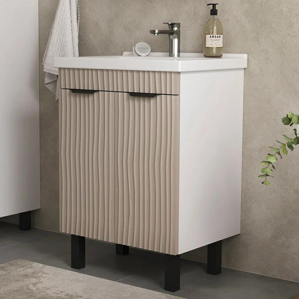 Тумба с умывальником Volna Lotty 60.2D Миранда + Миранда 60 - фото