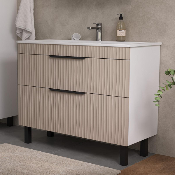 Тумба с умывальником Volna Lotty 100.2Y Pulsus + Pulsus 100 - фото