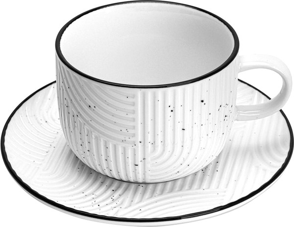 Чашка с блюдцем Fissman Art Deco / 13549 - фото