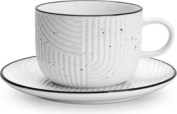 Чашка с блюдцем Fissman Art Deco / 13549