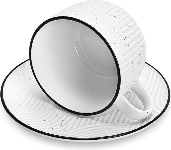 Чашка с блюдцем Fissman Art Deco / 13549