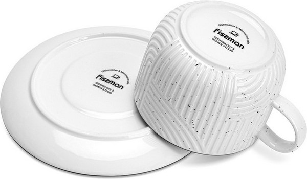 Чашка с блюдцем Fissman Art Deco / 13549