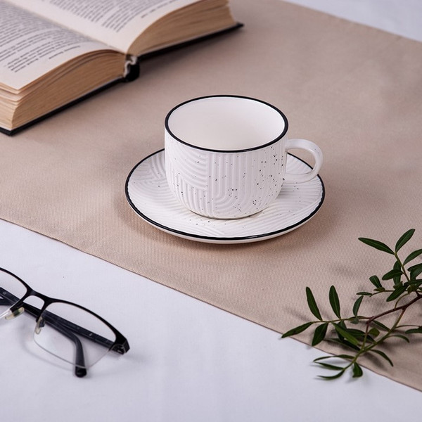 Чашка с блюдцем Fissman Art Deco / 13549