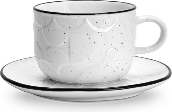 Чашка с блюдцем Fissman Art Deco 13550