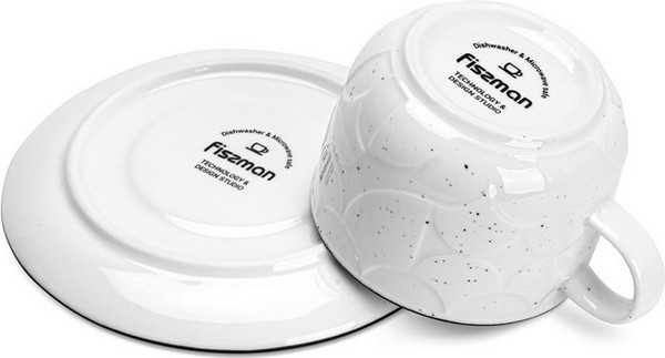 Чашка с блюдцем Fissman Art Deco 13550