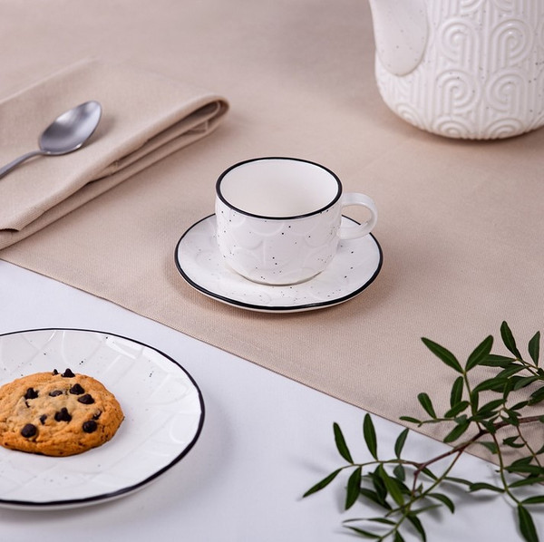 Чашка с блюдцем Fissman Art Deco 13550