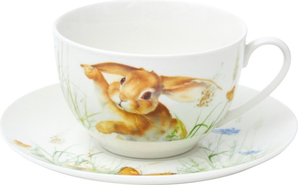 Чашка с блюдцем Fissman Rabbit 13727 - фото