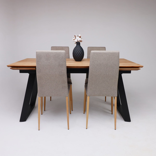 Обеденный стол ОКА Сангай 136-196x80x80