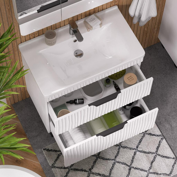 Тумба с умывальником Volna Lotty 80.2Y Миранда + Миранда 80