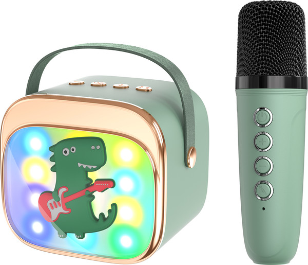 Портативная колонка Maxtop КК03 Динозавр с двумя микрофонами / КК03D - фото