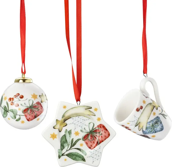 Набор елочных игрушек Hutschenreuther Christmas songs / 02485-727213-28673  - фото