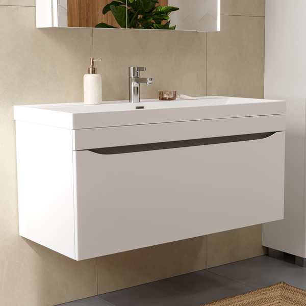 Тумба с умывальником Volna Prime 100.1Y + Prime 100 - фото