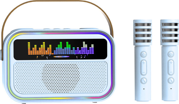 Портативная колонка Maxtop КК04 с двумя микрофонами / КК04B - фото