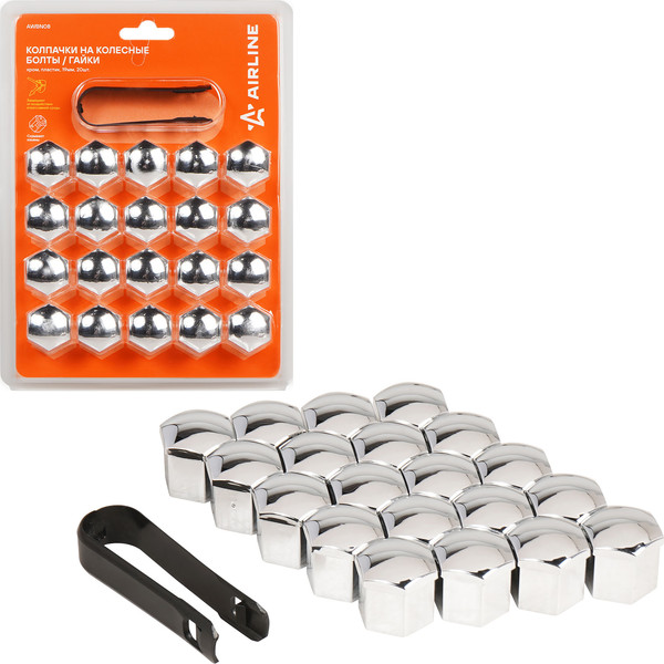 Набор колпачков на колесные болты Airline AWBN08