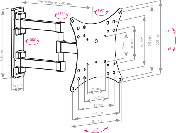 Кронштейн для телевизора ARM Media Mars-4