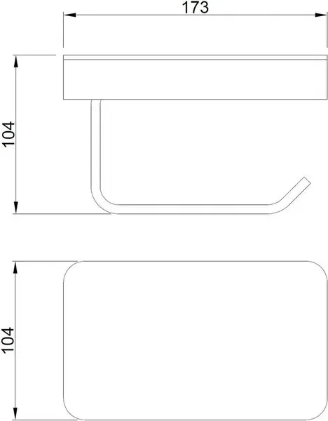 Держатель для туалетной бумаги Abber Westen AA1730NG