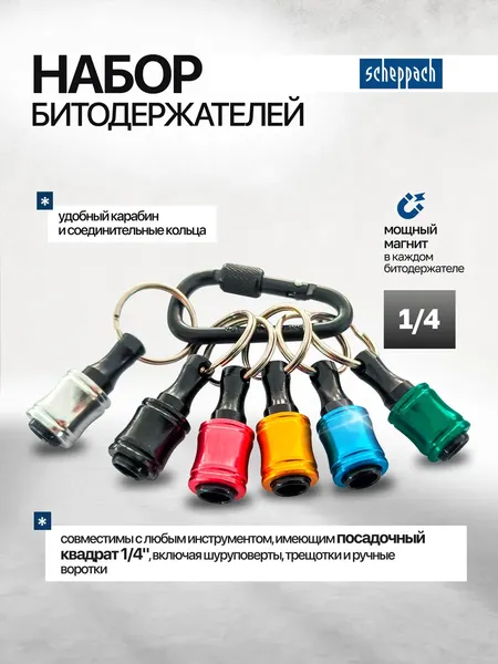 Набор держателей бит Scheppach Sch-HW-S12