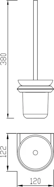 Ершик для унитаза Abber Nord AA1532NG