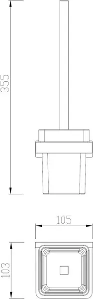 Ершик для унитаза Abber Westen AA1732SP