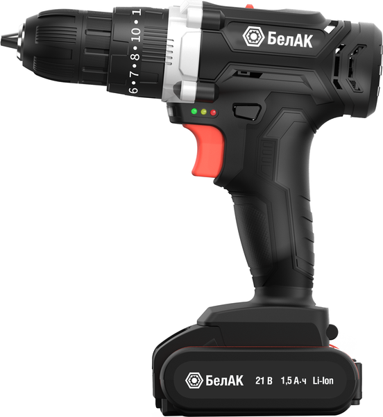 Аккумуляторная дрель-шуруповерт БелАК БАК53312